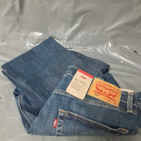 LEVI'S 502™ TAPERED FIT JEANS - PANDA - BLUE - 34X30