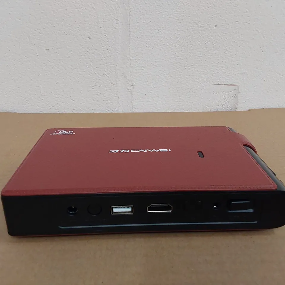 BOXED CAIWEI MINI 3D DLP PROJECTOR WIFI SUPPORTED, 3600 LUMEN HD PROJECTOR - PLUG AND REMOTE MISSING (1 BOX)
