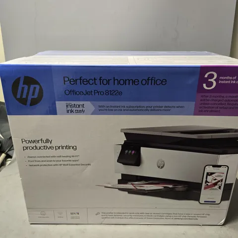 BOXED HP OFFICE JET PRO 8122E PRINTER