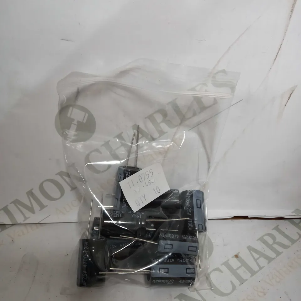 BOX OF APPROX 120 FOREVER RB 4700U 25V 85C RADIAL LEAD ALUMINIUM ELECTROLYTIC CAPACITOR