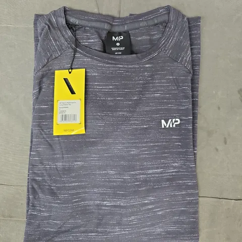 MP MEN'S PERFORMANCE LONG SLEEVE TOP IN CHARCOAL SIZE SMALL