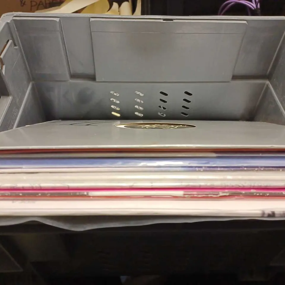 BOX OF APPROX 10 ASSORTED VINYL'S  TO INCLUDE - BASIA LONDON WARSAWN NEW YORK - UNDERWORLD - UKANDANZ AWO ECT 