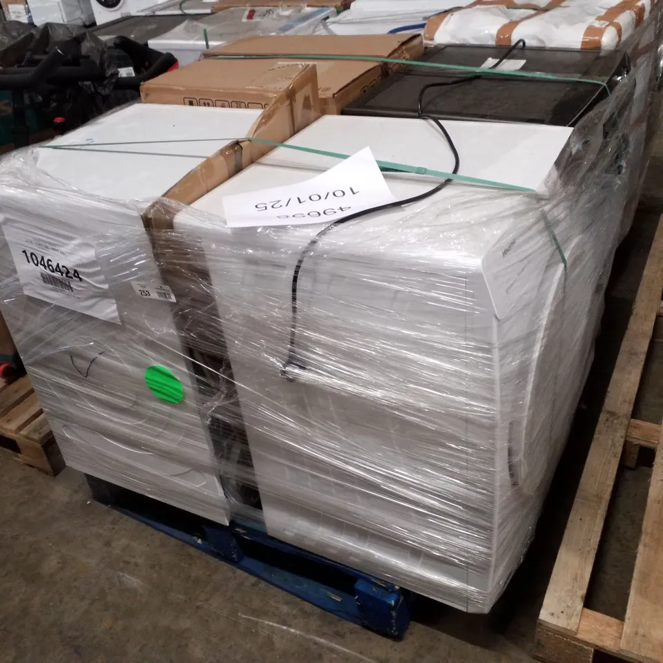 PALLET OF APPROXIMATELY 4 UNPROCESSED RAW RETURN WHITE GOODS TO INCLUDE;