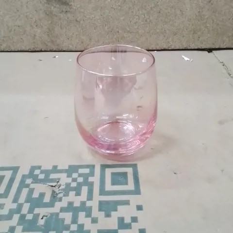 BOXED FROSTED DECO SET OF 4 GLASS TUMBLERS