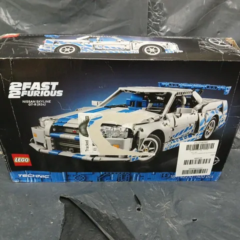 LEGO TECHNIC  2 FAST 2 FURIOUS NISSAN SKYLINE GT-R (R34) CAR MODEL KIT 42110