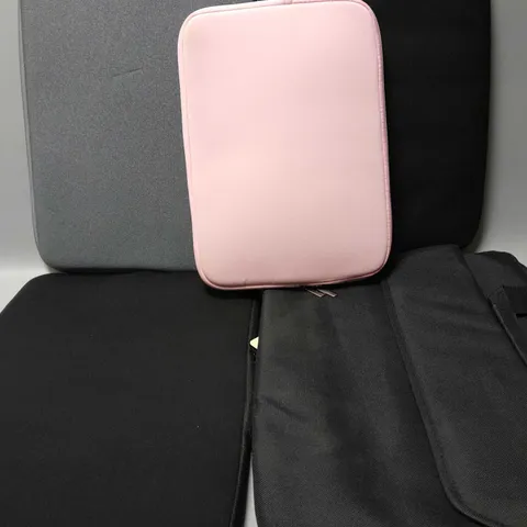 5 LAPTOP SLEEVE CASES OF VARIOUS SIZES AND COLOURS