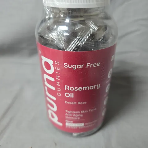 BOX OF APPROXIMATELY 24 JARS OF PURNA  ROSEMARY OIL DESERT ROSE SUGAR FREE SKIN CARE OIL –EXPIRY DATE 2024