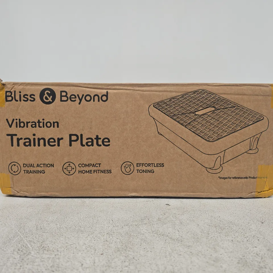 BLISS & BEYOND VIBRATION TRAINER PLATE – COMPACT HOME FITNESS PLATFORM