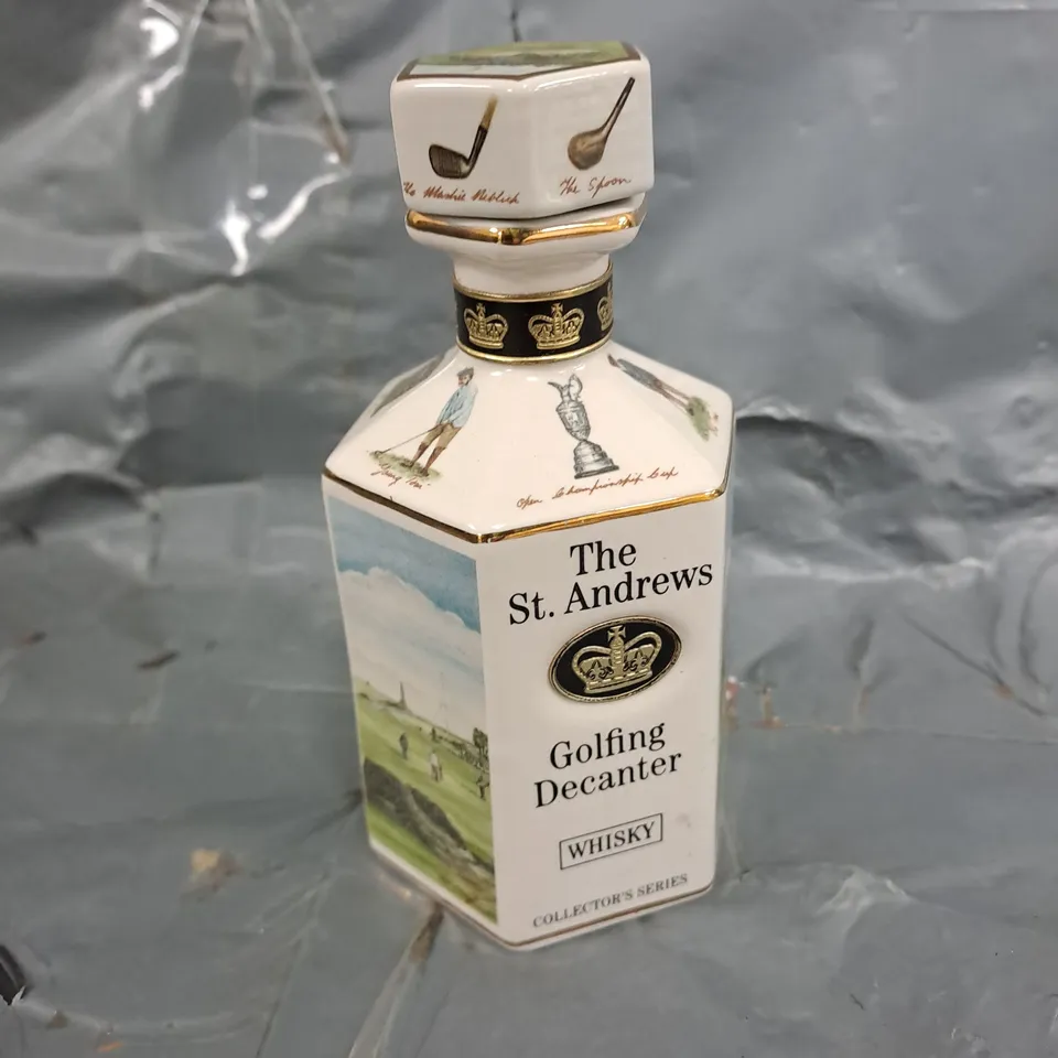 THE ST ANDREWS GOLFING DECANTER - COLLECTORS SERIES 