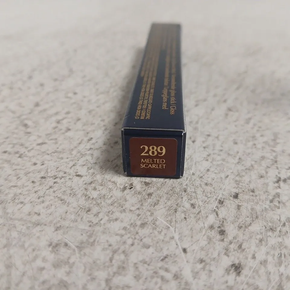 BOXED ESTÉE LAUDER PURE COLOR MELT-ON GLOSSSTICK – 289 MELTED SCARLET (1.8G)