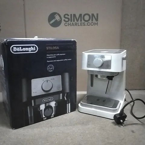 BOXED DELONGHI STILOSA ESPRESSO AND CAPPUCCINO COFFEE MAKER 