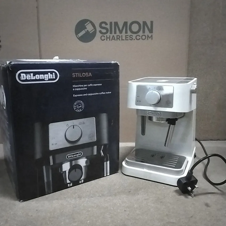 BOXED DELONGHI STILOSA ESPRESSO AND CAPPUCCINO COFFEE MAKER 