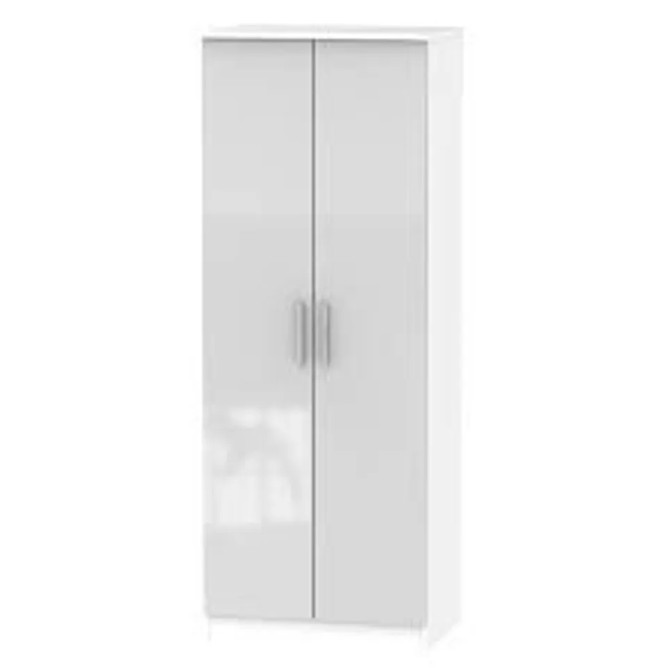 CARLTON 2 DOOR ROBE WHITE GLOSS BOX 2 