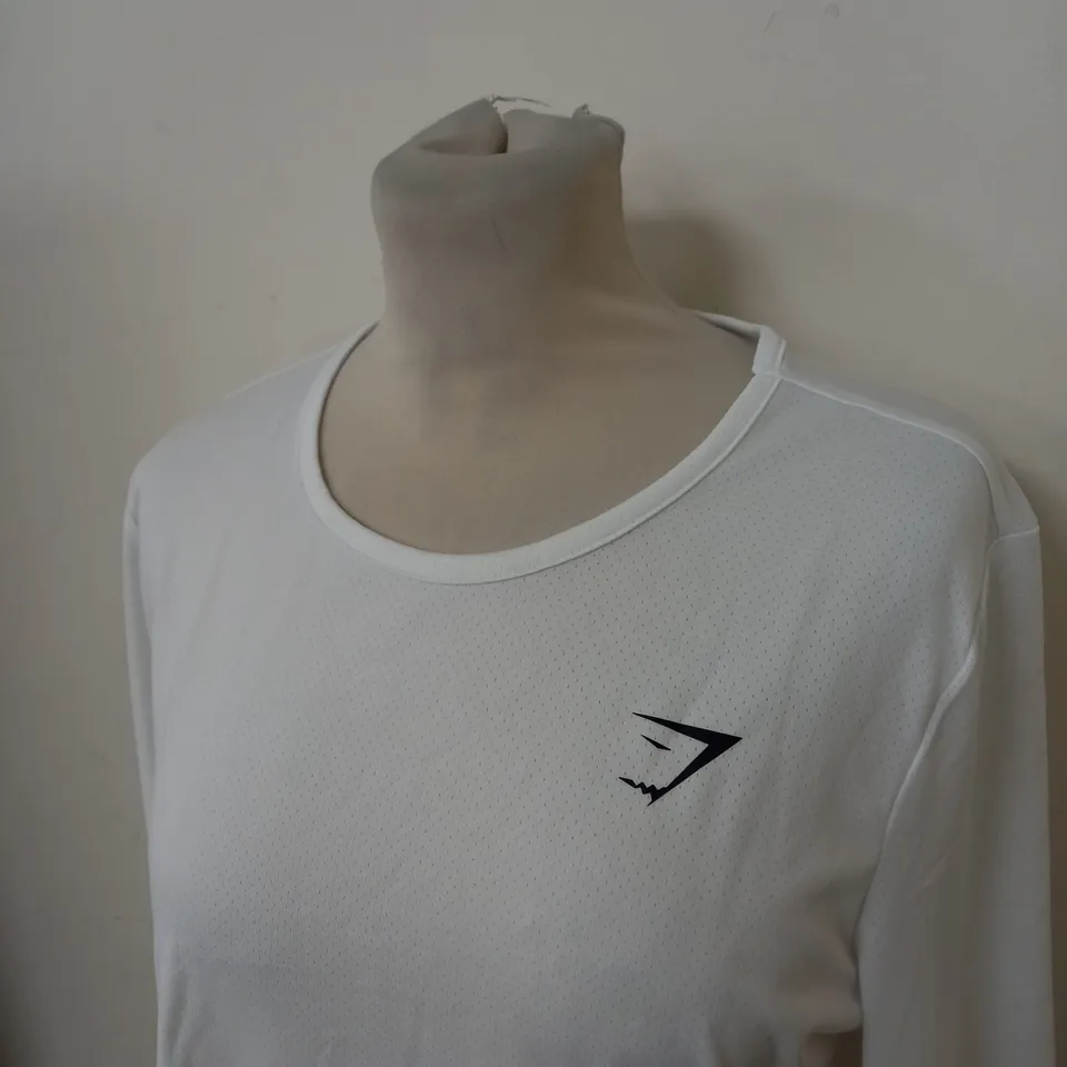 GYMSHARK TRAINING LONG SLEEVE TOP SIZE M