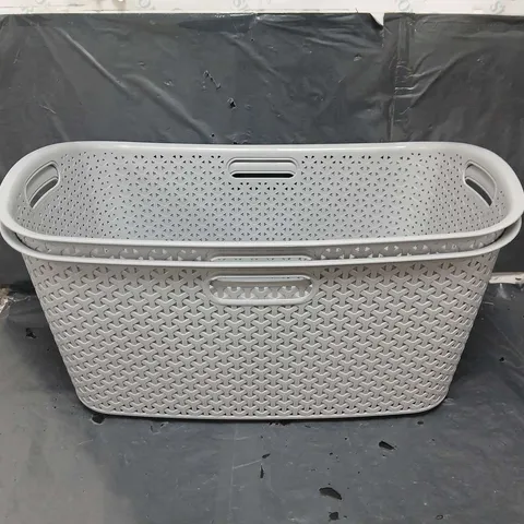 CURVER GREY STORAGE BASKET 47L X2