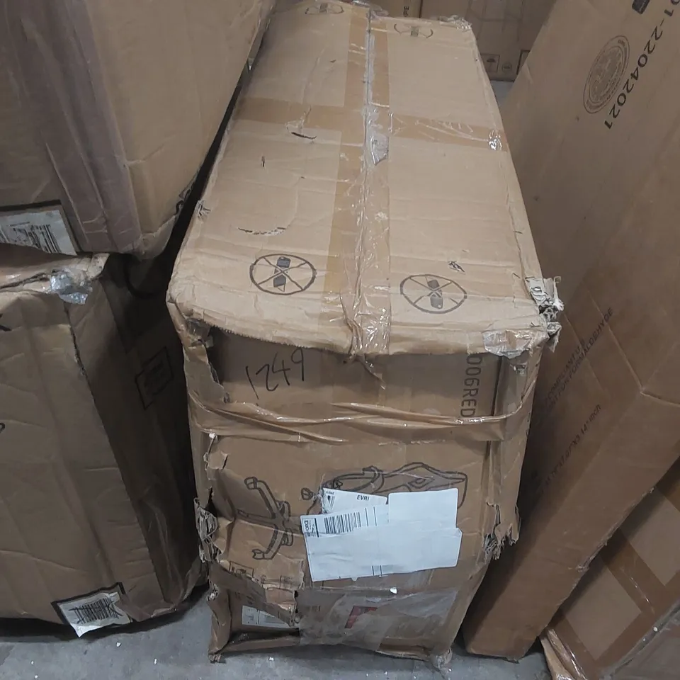 BOXED DAYTONA RED FAUX LEATHER GAMING CHAIR