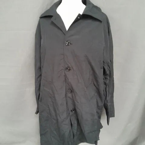 WEEKDAY MATTY OVERSIZED NYLON COAT IN BLACK SIZE XS