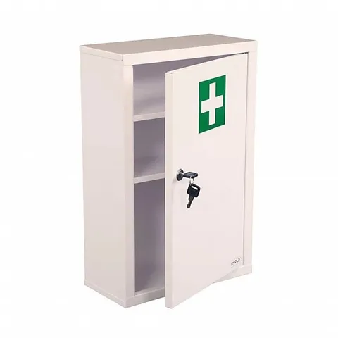 OYPLA WALL MOUNTED METAL FIRST AID MEDICINE MEDICAL CABINET LOCKER