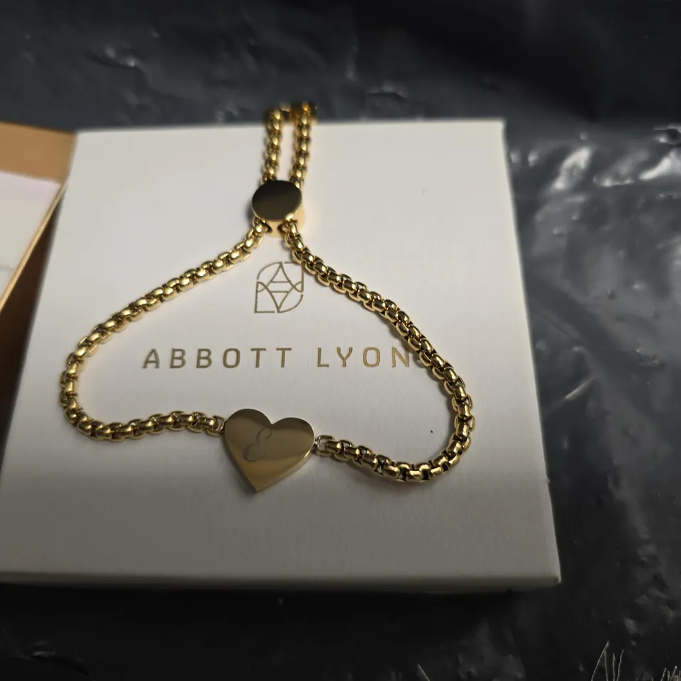 ABBOTT LYON GOLD HEART BRACELET – BOXED