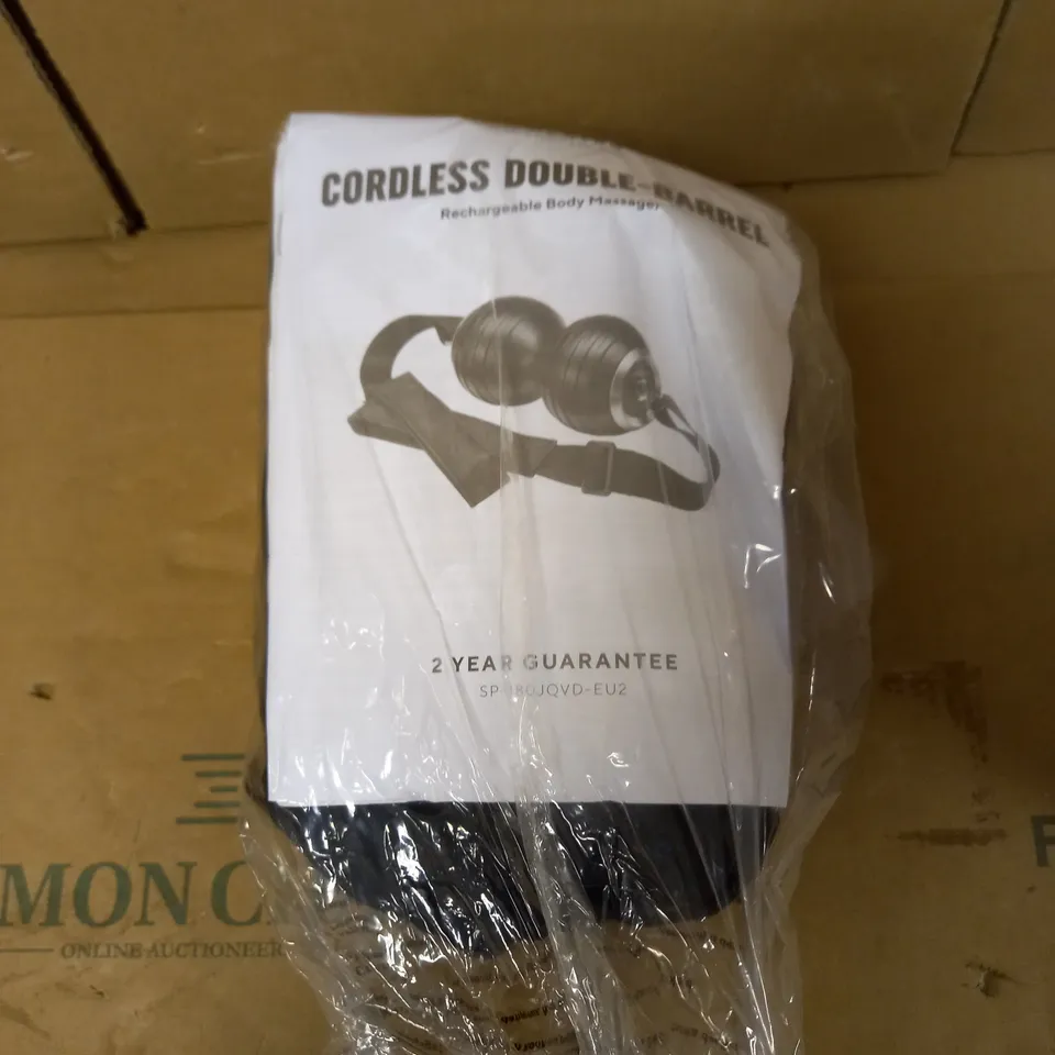 HOMEDICS CORDLESS DOUBLE-BARREL RECHARGEABLE BODY MASSAGER 