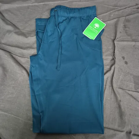 HH WORKS BY HEALING HANDS SCRUBS PANTS – CARIB (CARIBBEAN BLUE) – SIZE S