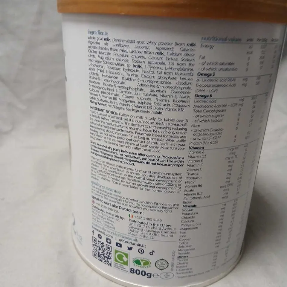 FOUR KENDAMIL GOAT FOLLOW-ON MILK 800G