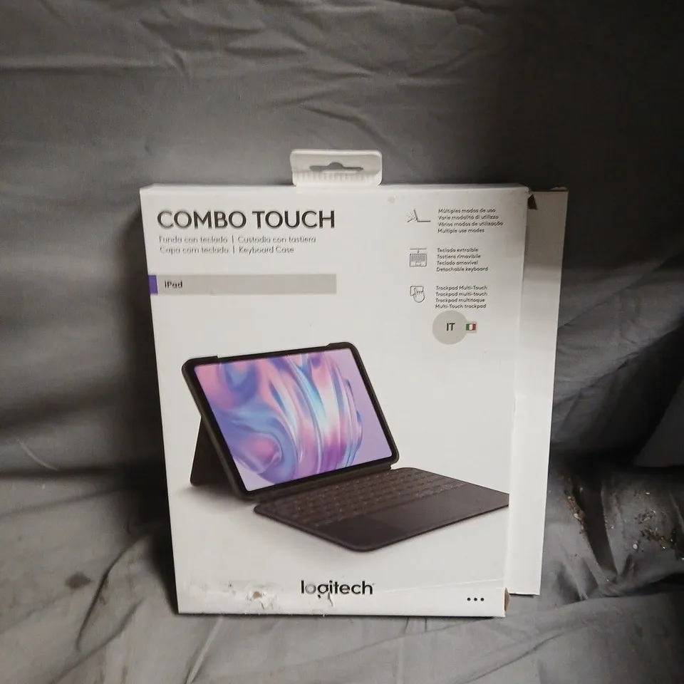 LOGITECH COMBO TOUCH KEYBOARD CASE FOR IPAD – BOXED