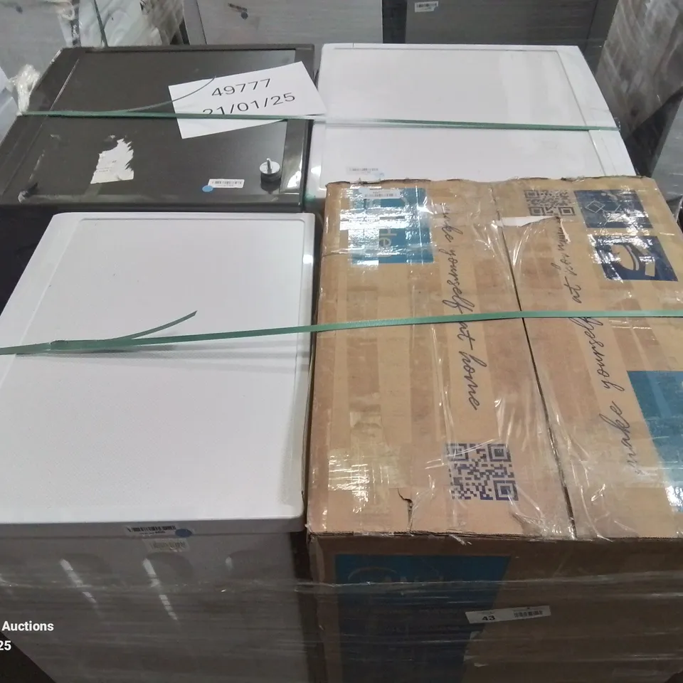 PALLET OF APPROXIMATELY 4 UNPROCESSED RAW RETURN WHITE GOODS TO INCLUDE;