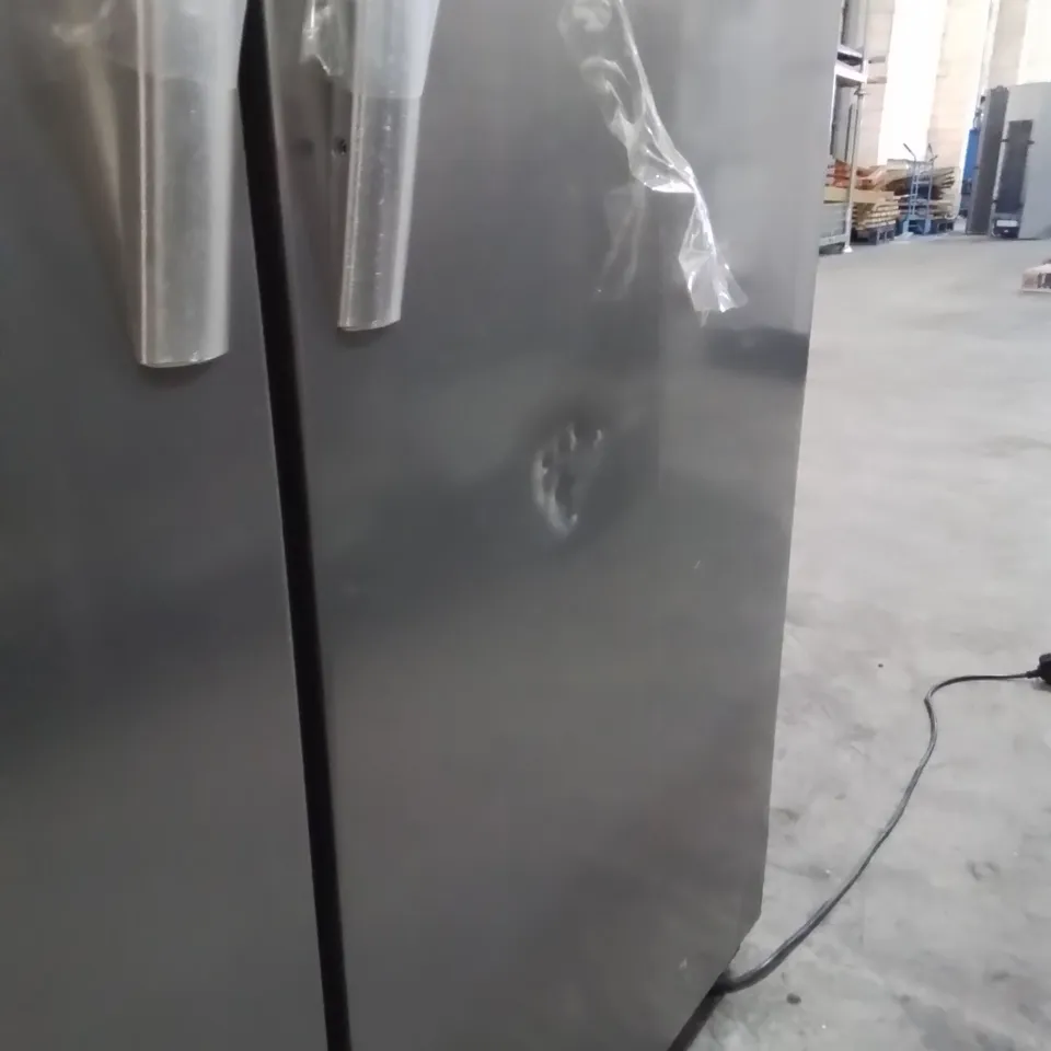 HISENSE DOUBLE-DOOR, FREESTANDING FRIDGE FREEZER WITH ICE AND WATER DISPENSER - COLLECTION ONLY