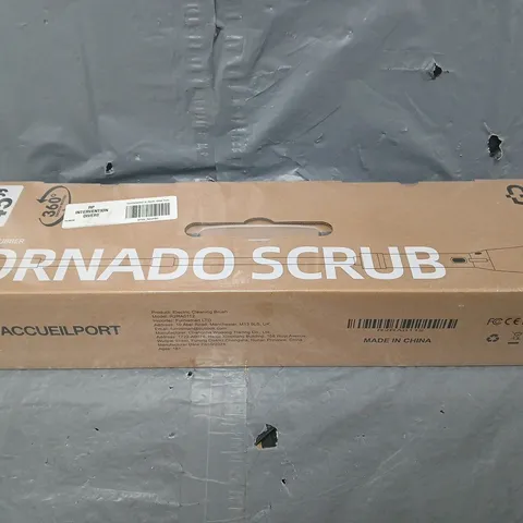 BOXED SEALED POWER SCRUBBER TORNADO SCRUB