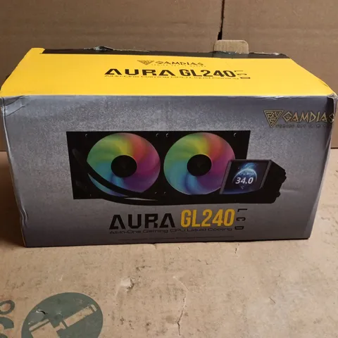 GAMDIAS AURA GL240 LCD GAMING CPU LIQUID COOLING
