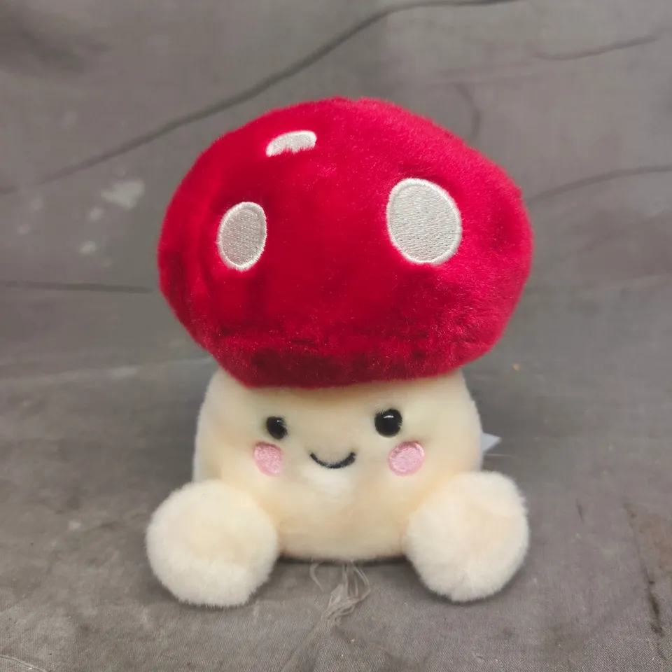 RED MUSHROOM PLUSH TOY WITH CREAM FACE – SOFT TOY