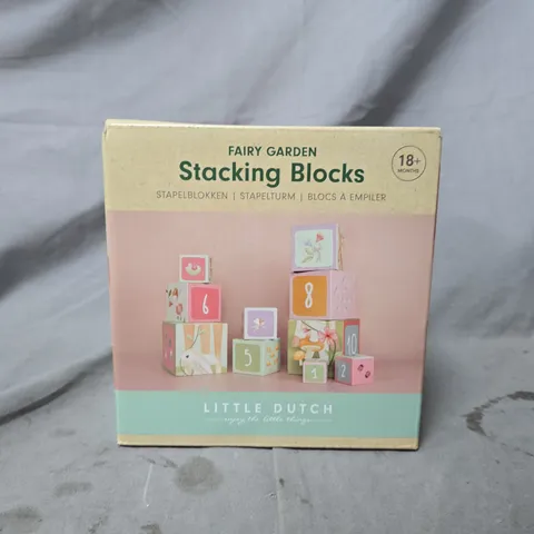 LITTLE DUTCH FAIRY GARDEN STACKING BLOCKS – BOXED (18+ MONTHS)