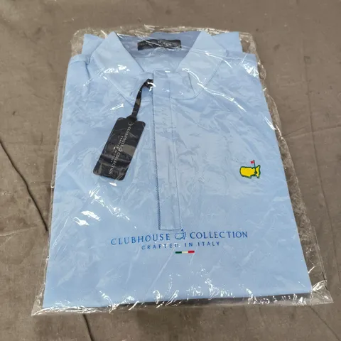 CLUBHOUSE COLLECTION LIGHT BLUE POLO SHIRT – SIZE M