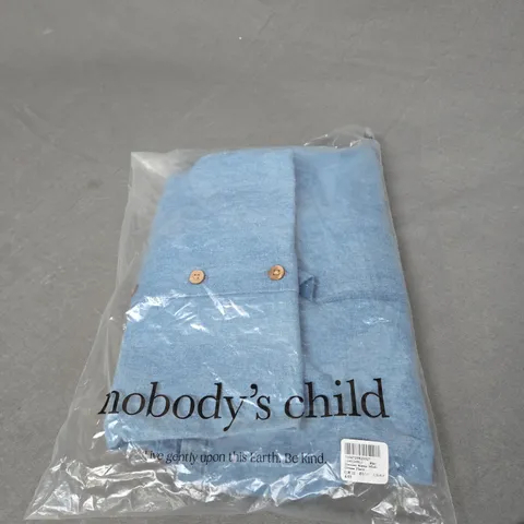 BAGGED NOBODYS CHILD DENIM ALEXA MIDI DRESS SIZE 12