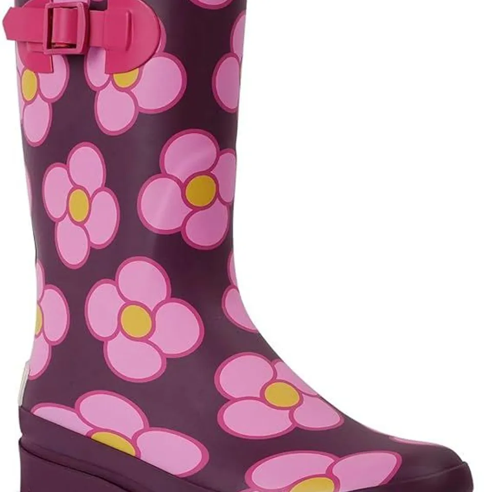 BRAND NEW REGATTA ORLA KIELY QUARTER WELLIES IN SPINNING FLOWER MORELLO - UK 4