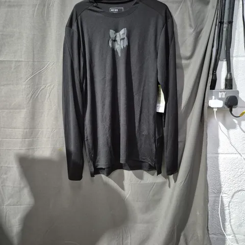FOX RANGER LONG-SLEEVE TOP – BLACK, UK L