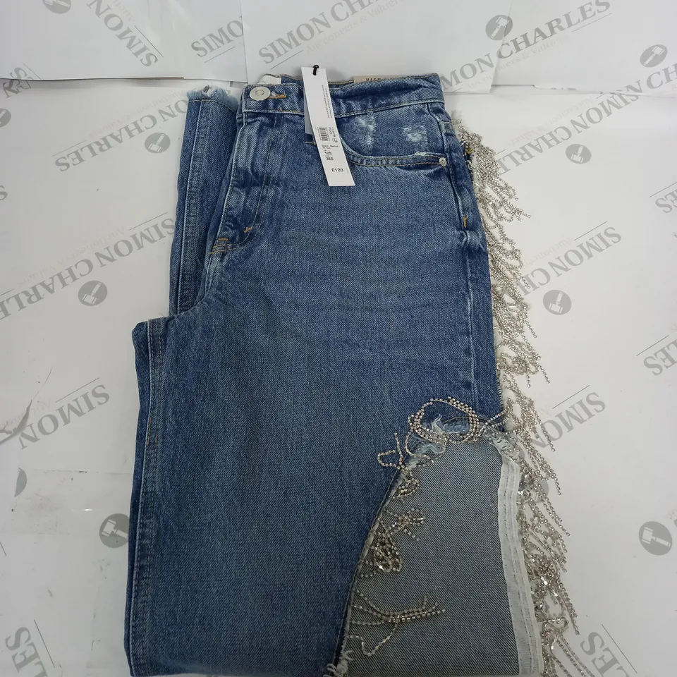 RIVER ISLAND DENIM SK CLUB JEANS SIZE 10S