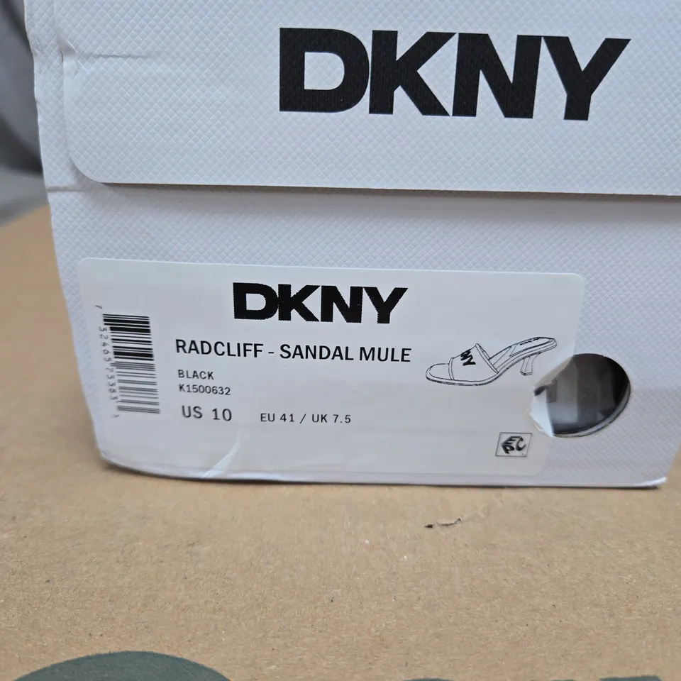 DKNY RADCLIFF SANDAL MULE – UK 7.5 (US 10), BLACK
