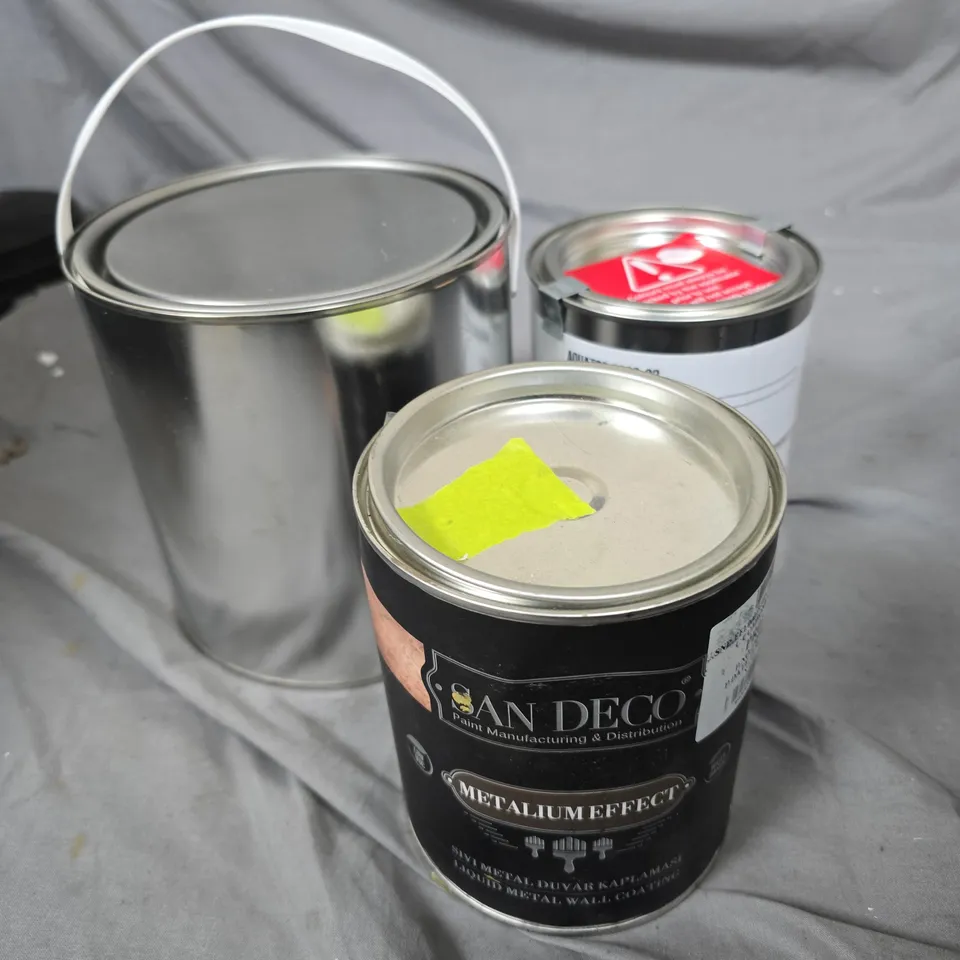 APPROXIMATELY 6 ASSORTED PAINT PRODUCTS IN VARIOUS COLOURS 