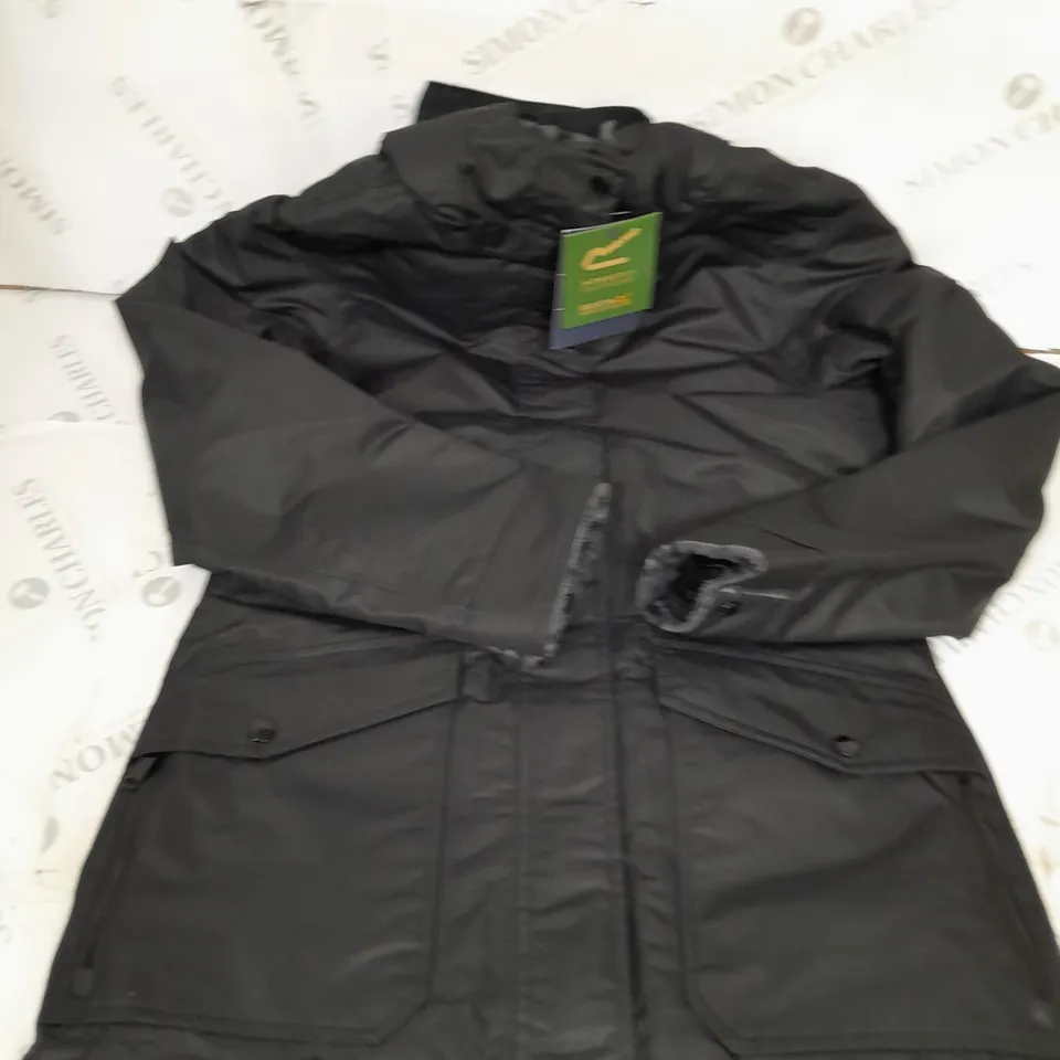 REGATTA ROMINE BLACK JACKET SIZE 8