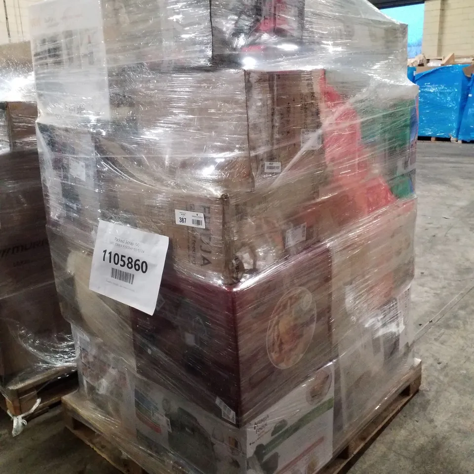 PALLET OF APPROXIMATELY 21 UNPROCESSED RAW RETURN HOUSEHOLD AND ELECTRICAL GOODS TO INCLUDE;