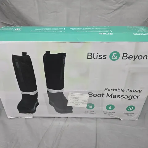 BLISS & BEYOND PORTABLE AIRBAG BOOT MASSAGER (PAIR)