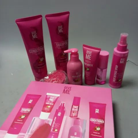 BOXED GIVE ME ARGAN OIL AND COCONUT OIL HAIRCARE SET