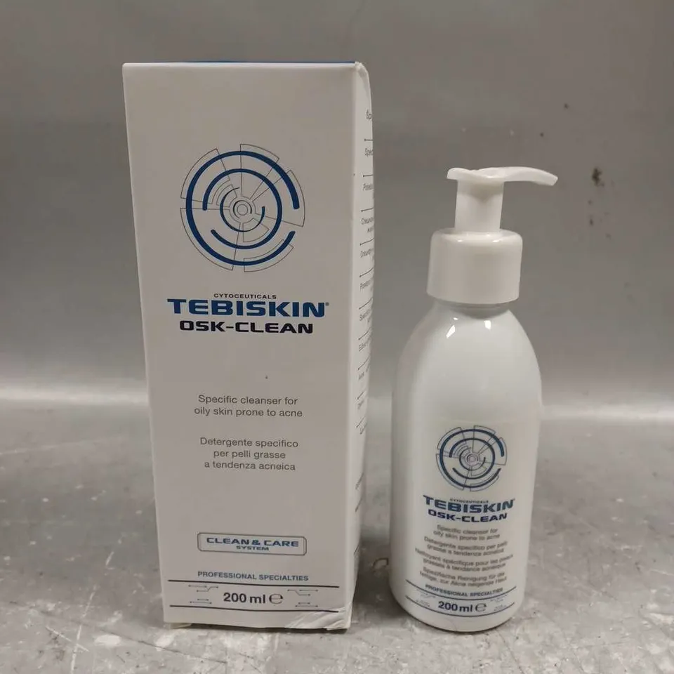 BOXED TEBISKIN OSK-CLEAN ACNE/OILY SKIN CLEANSER 200ML