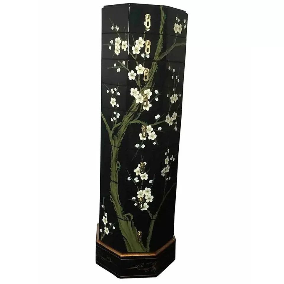 BOXED CHERRY BLOSSOM 8-DRAWER CHEST OF DRAWERS (1 BOX)