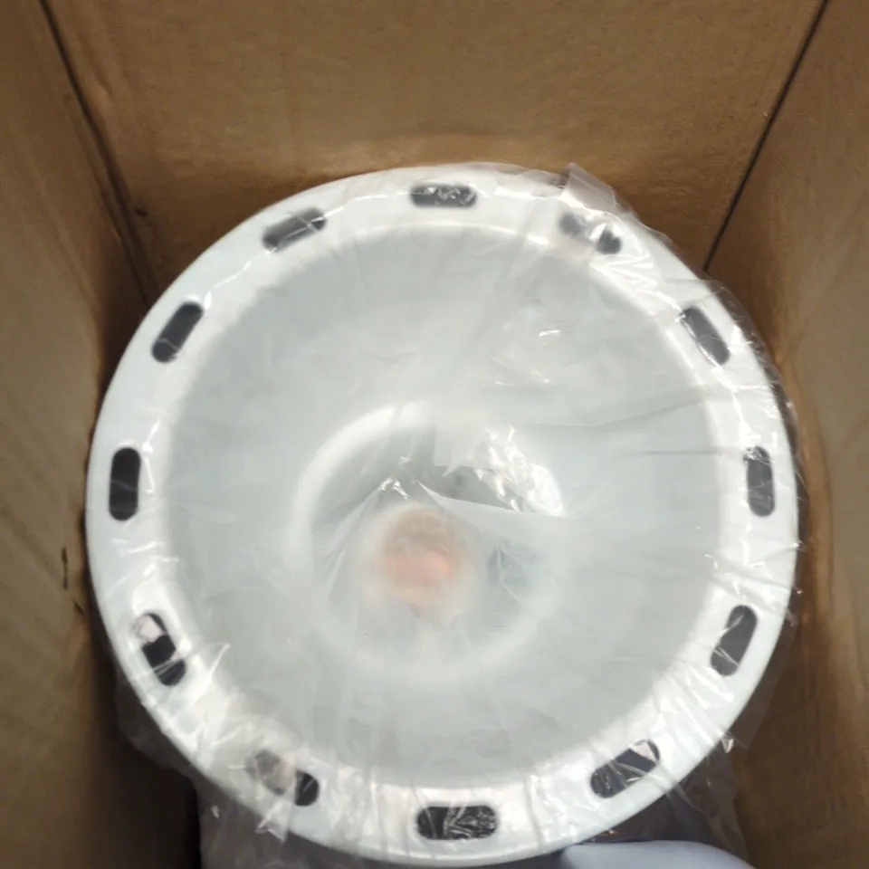 ROUNDed WHITE table lamp (UK PLUG-IN) – BOXED
