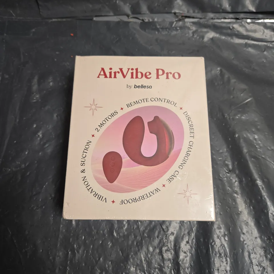 SEALED AIRVIBE PRO BY BELLESA - REMOTE-CONTROLLED VIBRATOR WITH CHARGING CASE