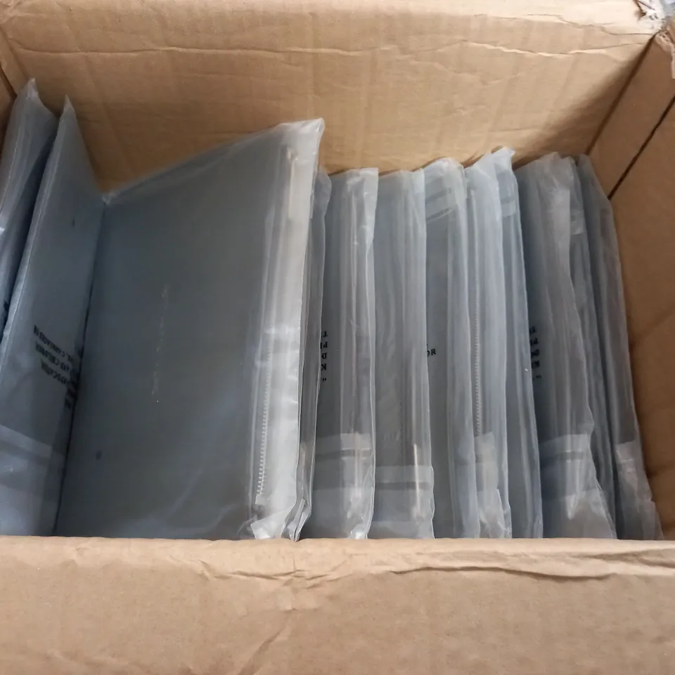 LOT OF APPROXIMATELY 100 GREY PURSES - "PRETTY AIR NOT A CARE"