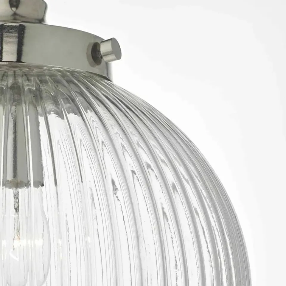 BRYCE 1 LIGHT ARMED SCONCE FIXTURE FINISH CLEAR